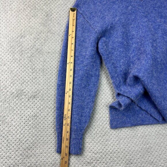 Wilfred Free Womens Sweater Alpaca Wool Relaxed Fit V-Neck Effortless Cozy Small - Picture 15 of 15